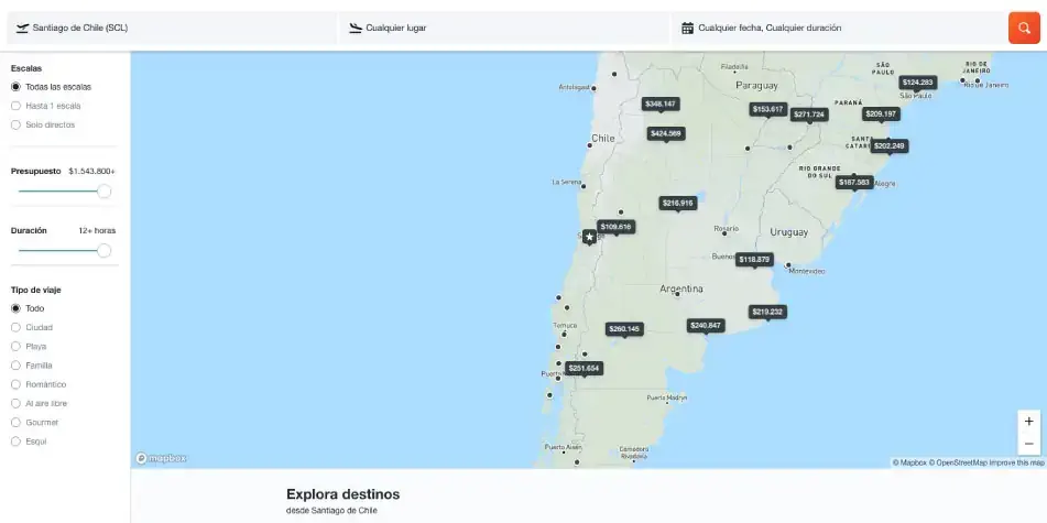 Mapa Explore