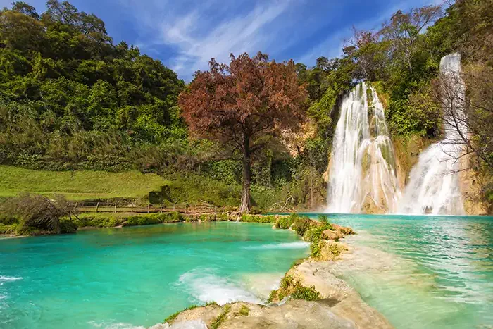 Minas Viejas, cascadas en México, Chihuahua.